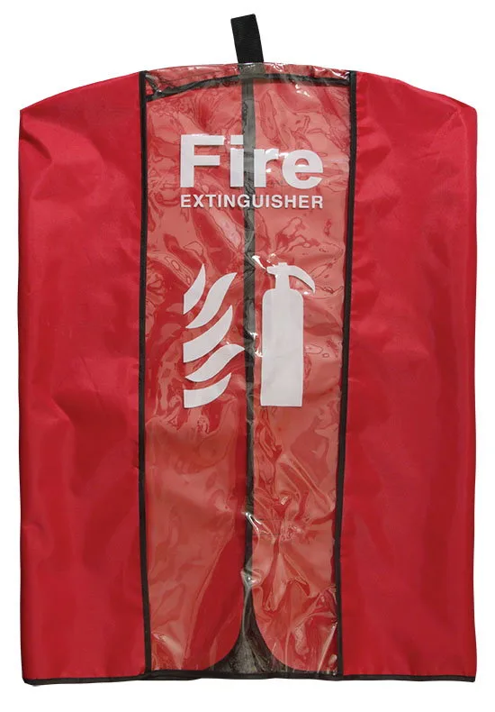 Clear Vinyl Fire Extinguisher Cover for 9kg Extinguishers