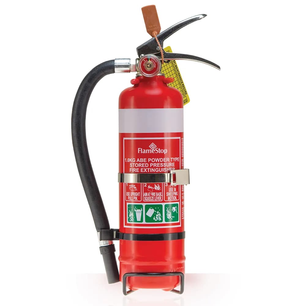 FlameStop 1.0kg Hose ABE Powder Fire Extinguisher