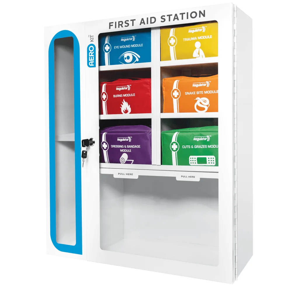 AEROKIT First Aid Station with 6 Modules 69cm x 62.5cm x 15.5cm, photo 1 of 2