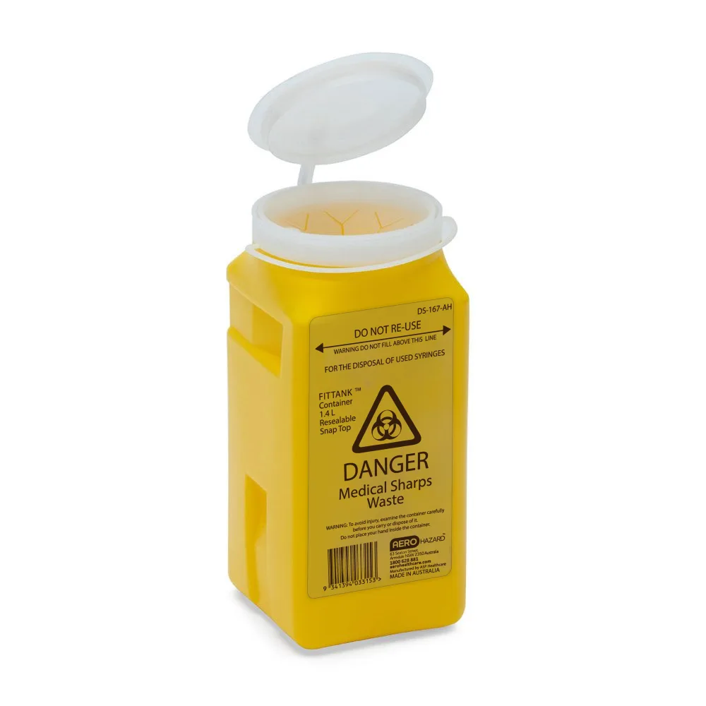 AEROHAZARD Sharps Container 1.4L