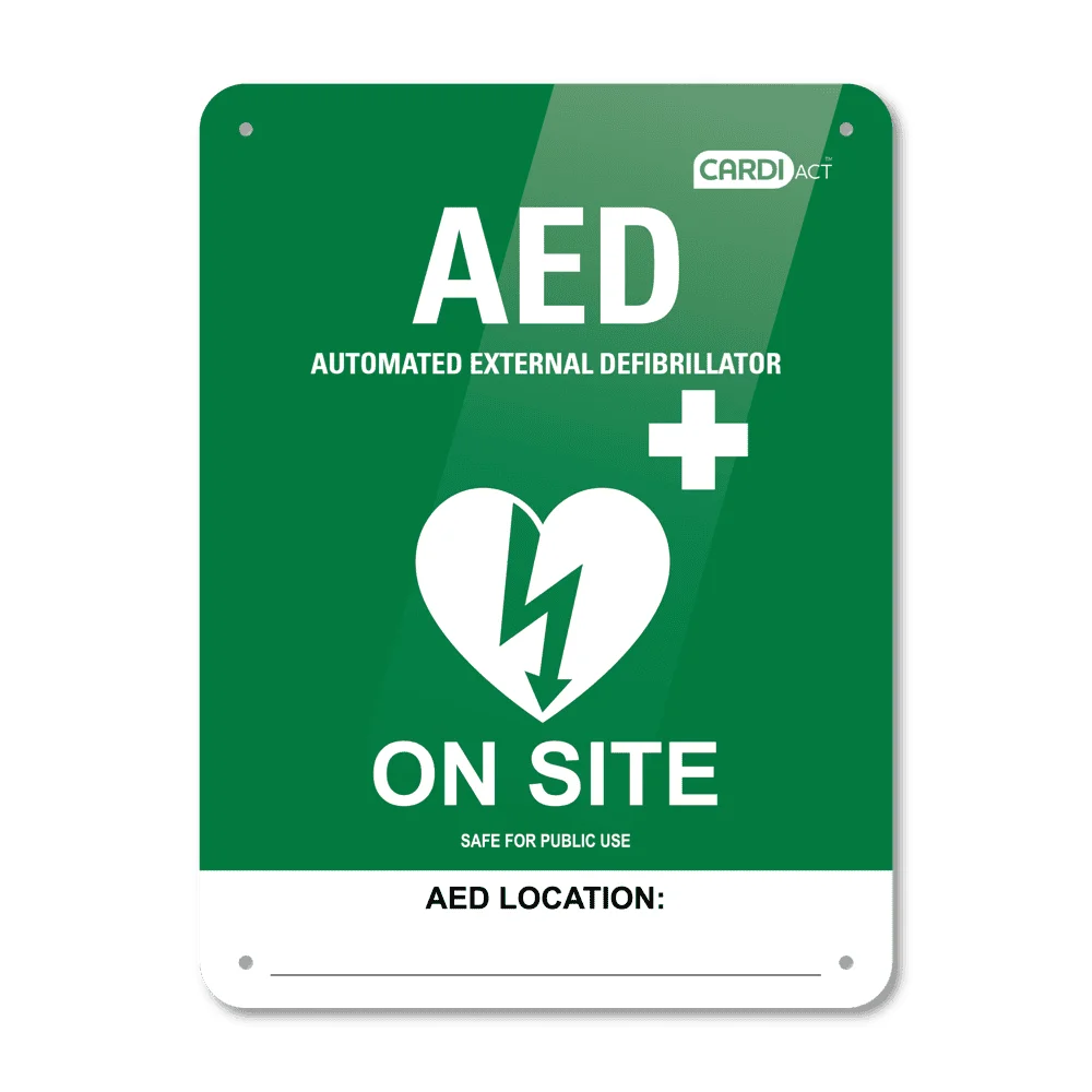 AED On-Site Sign (Poly) — photo 1 of 2
