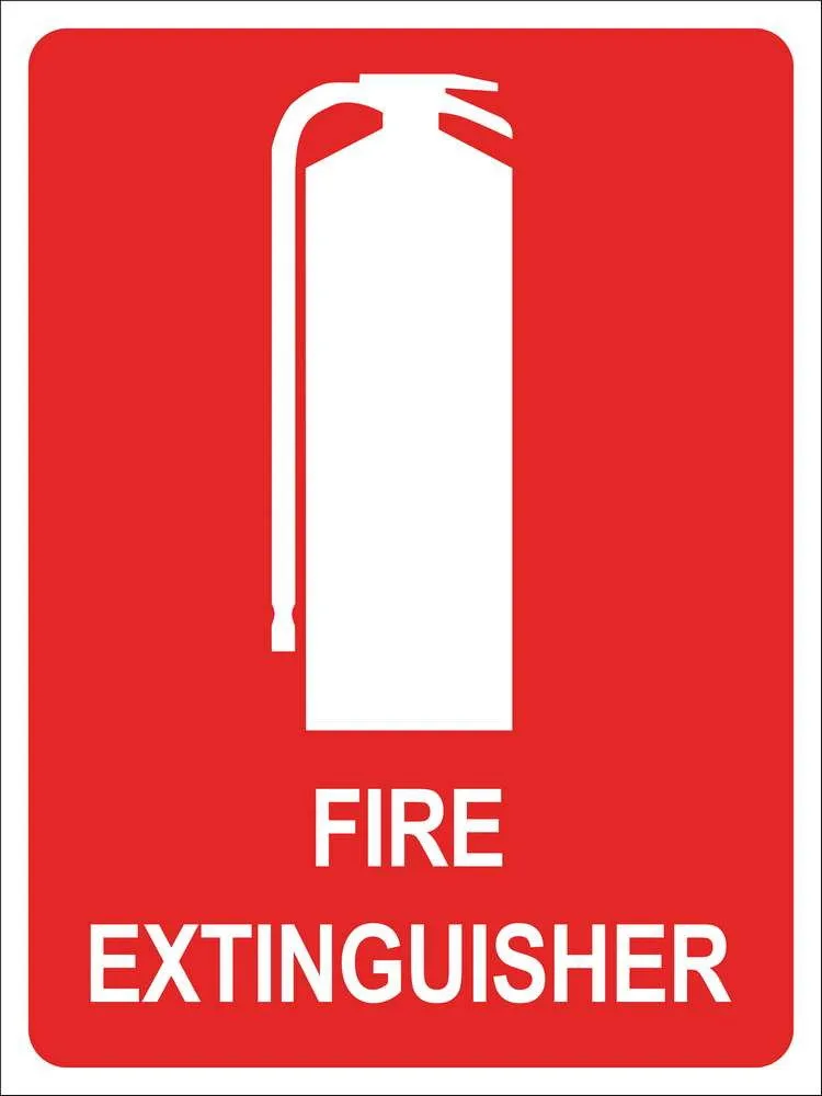 Fire Extinguisher Location Sign, Medium 225 x 300mm
