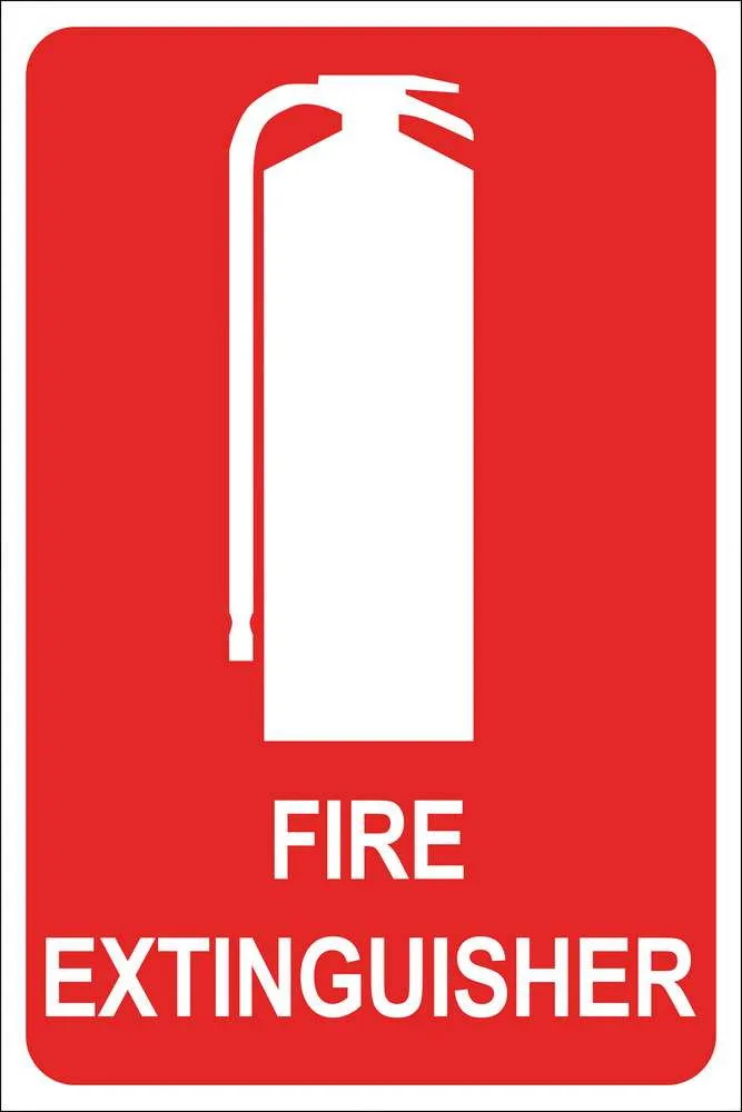 Fire Extinguisher Location Sign, Small 150 x 225mm
